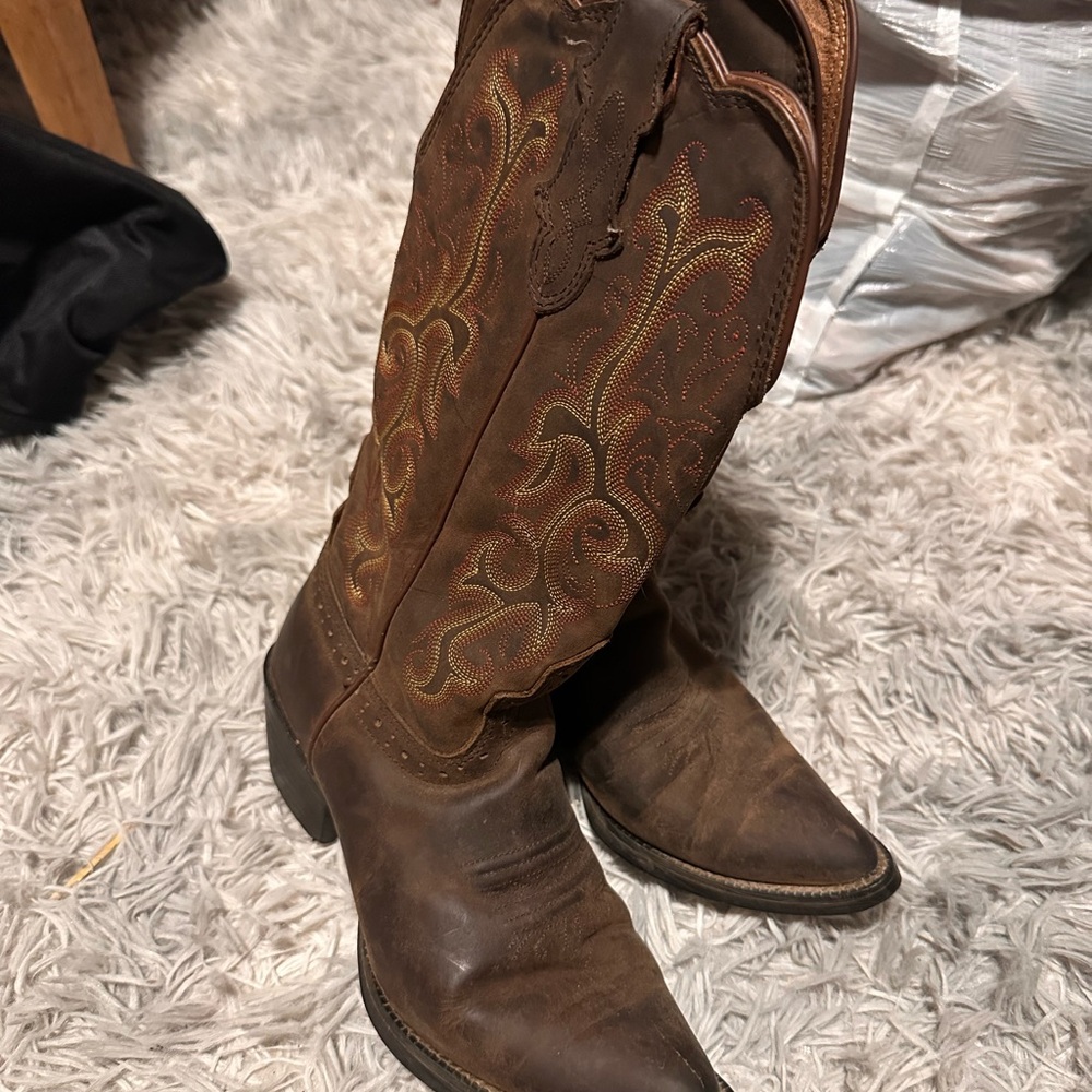 Brown Cowboy Boots 6.5B